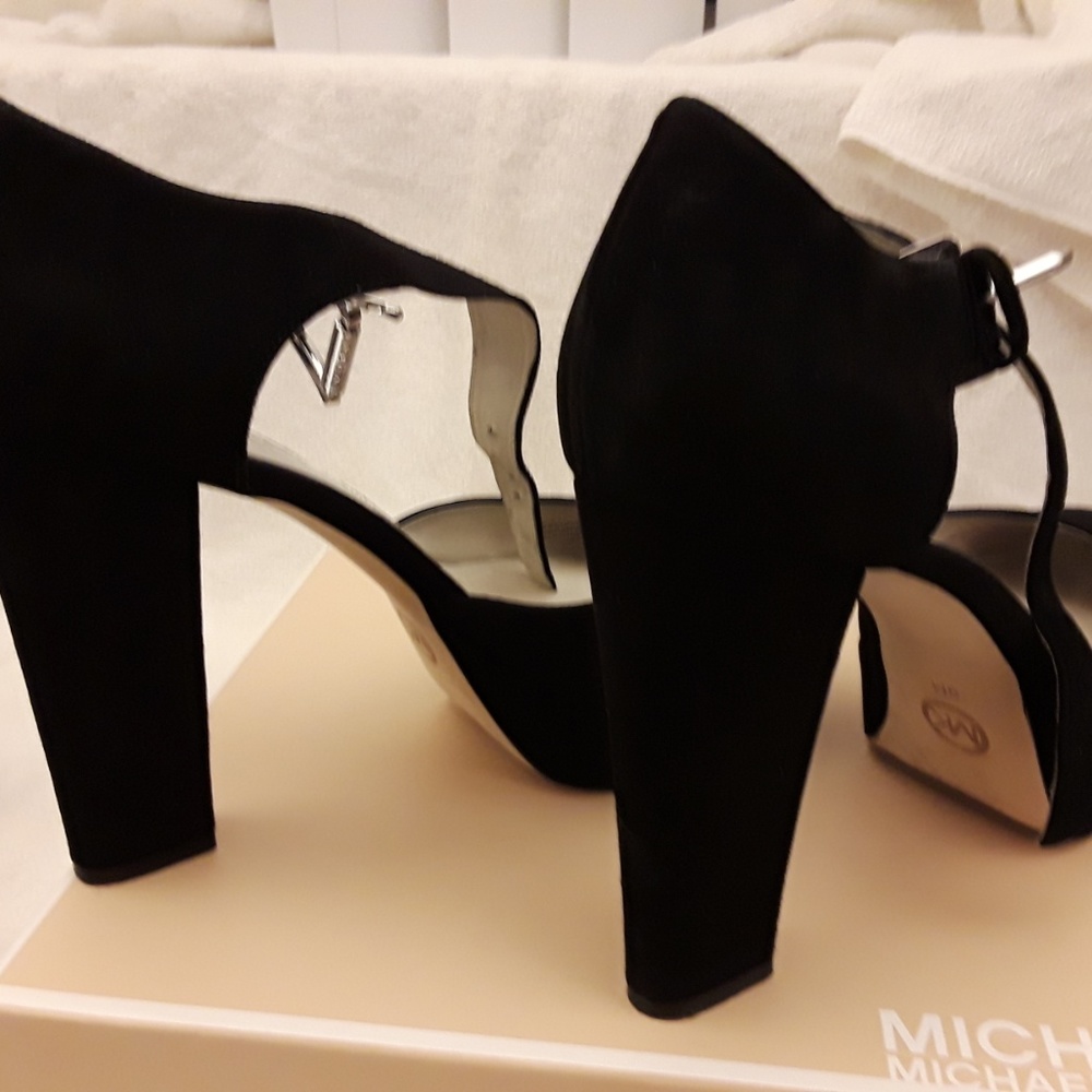 Black Suede High-heels